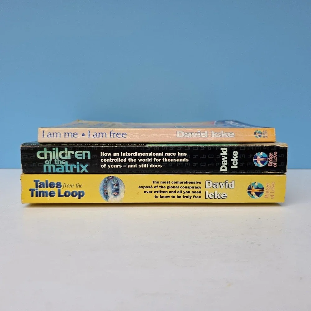 David Icke Book Lot of 3 • Children of the  Matrix, Tales from the Time Loop ...
